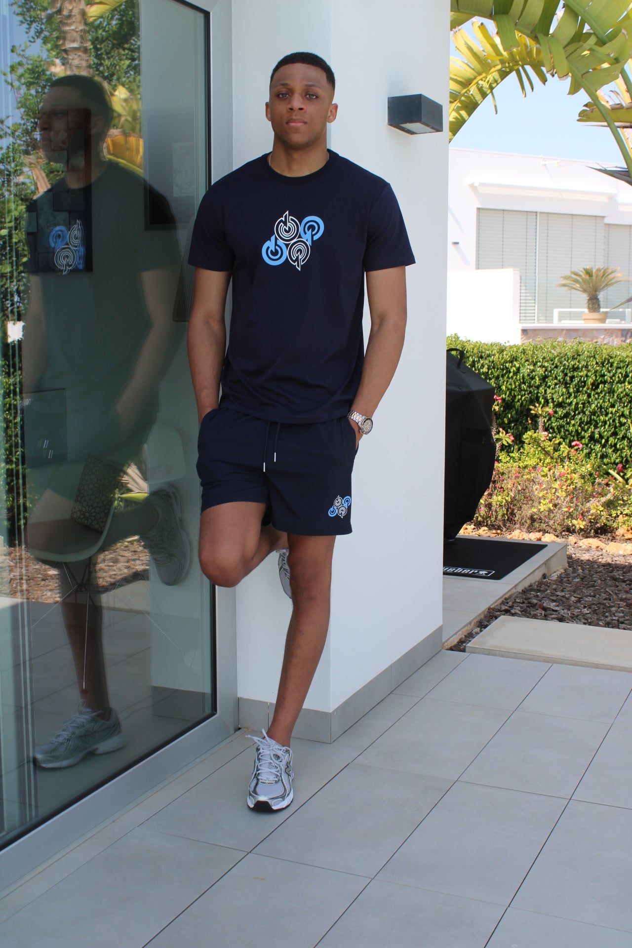 NAVEY/BLUE 4Q SWIM SHORTS