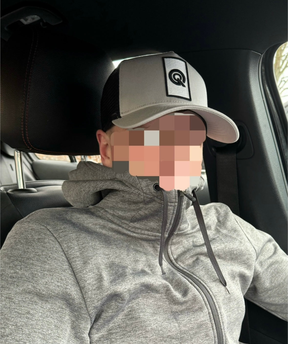 GUNMETAL GREY TRUCKER CAP