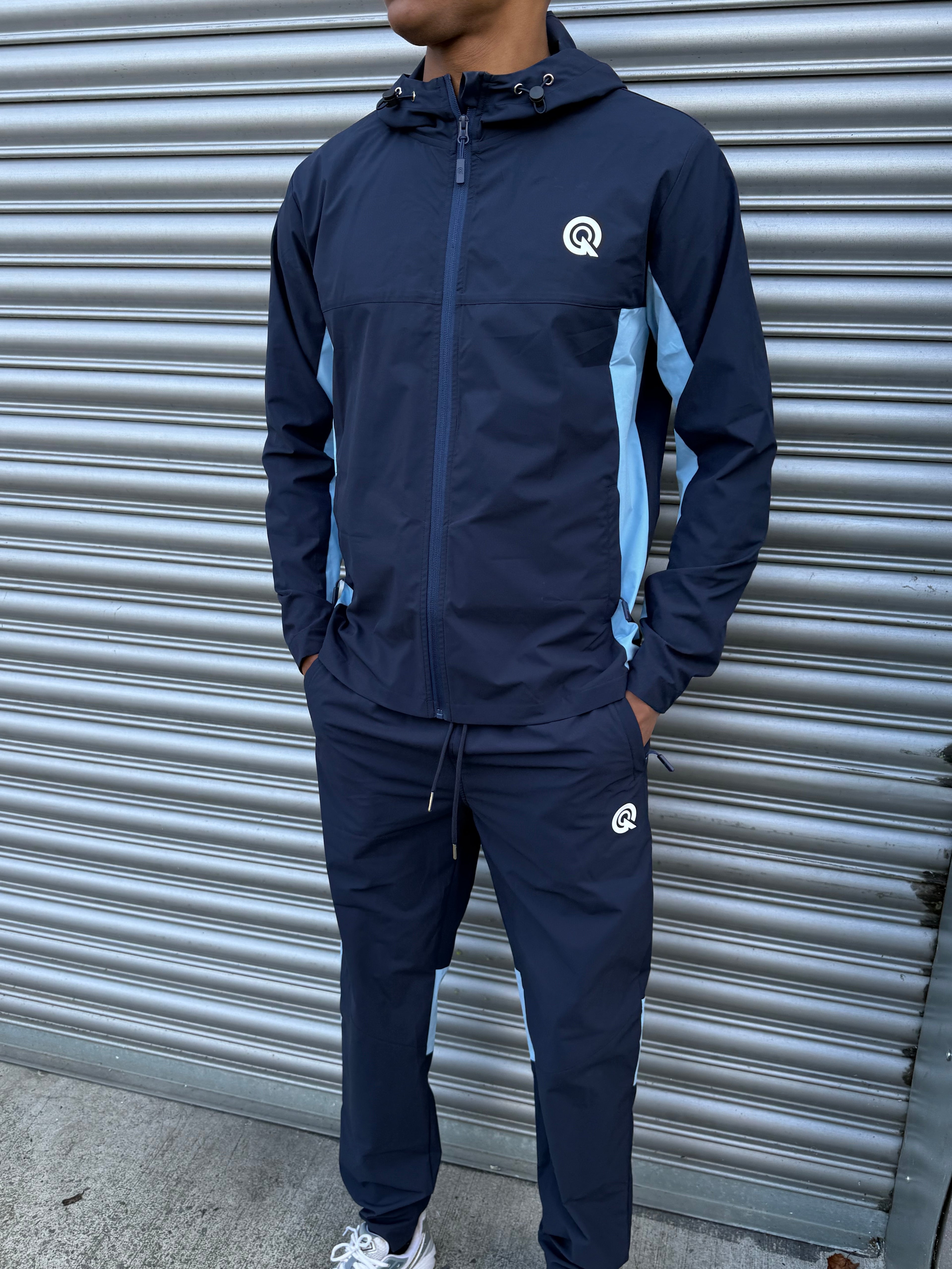 NAVY/BABY BLUE PULSE JACKET