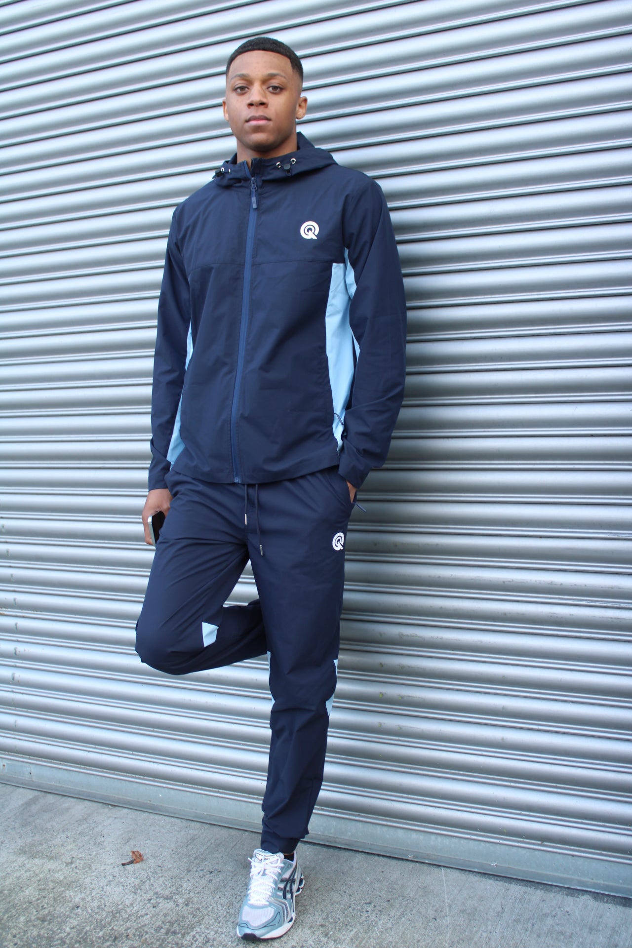 NAVY/BABY BLUE PULSE JACKET