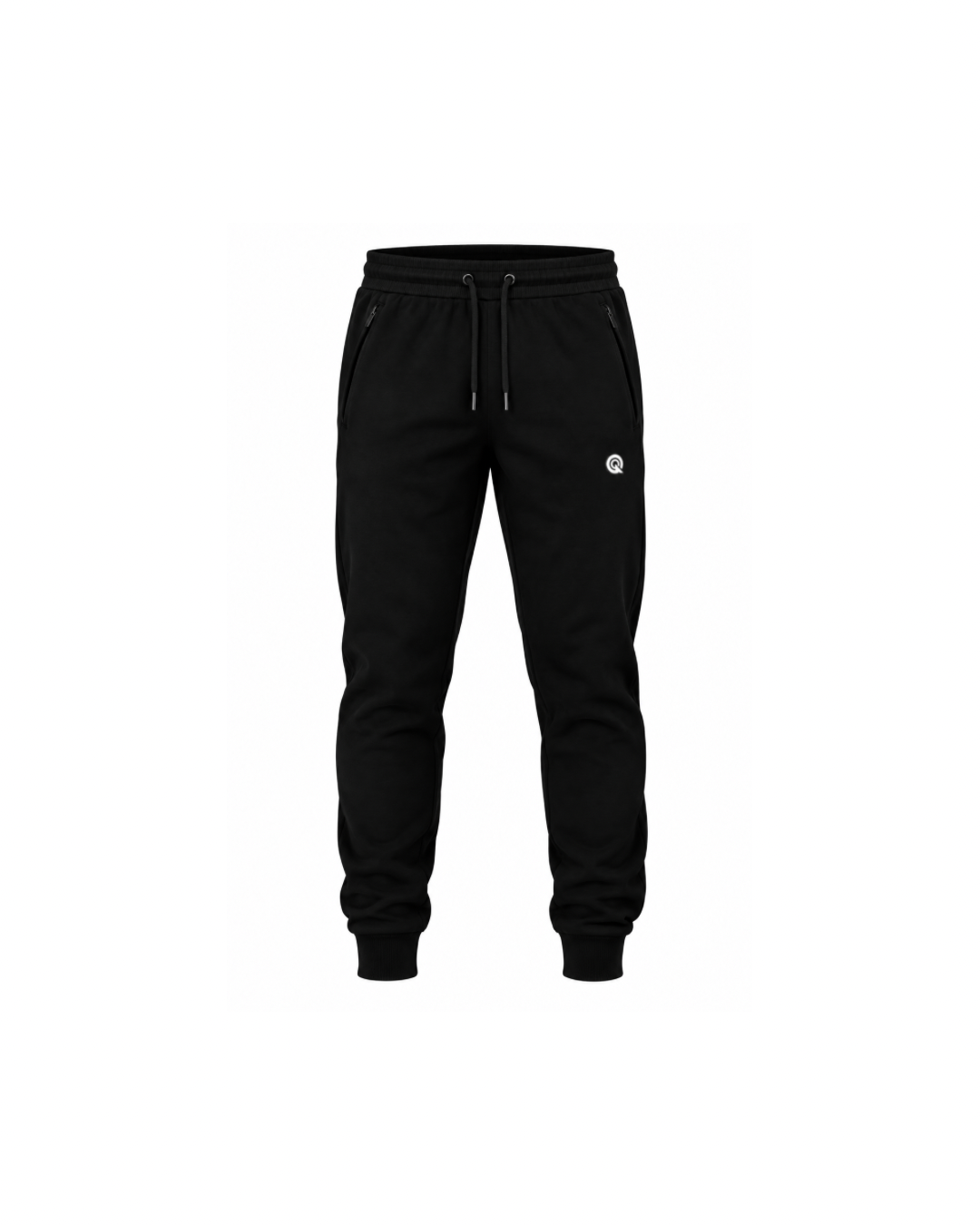 BLACK PANEL JOGGERS