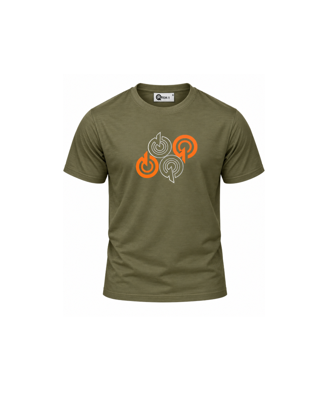 KHAKI/ORANGE 4Q TEE