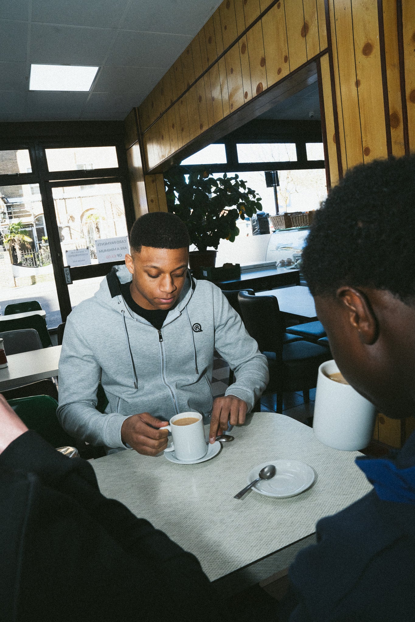 GREY/BLACK CONTRAST JOGGERS