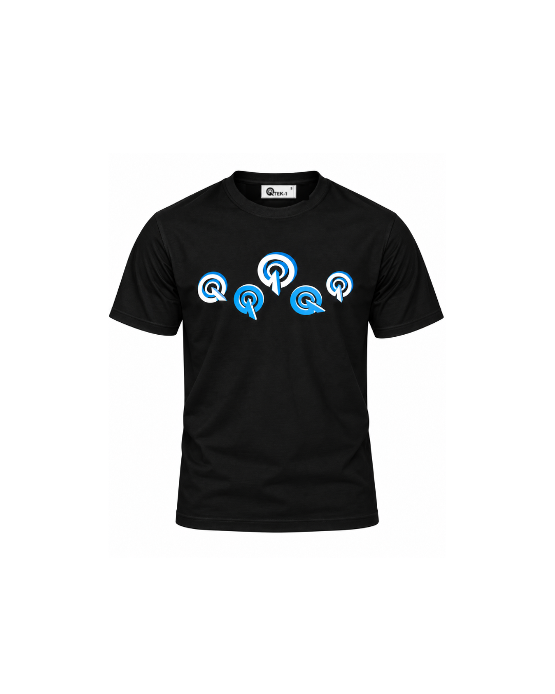 BLACK/BLUE 5Q LOGO TEE