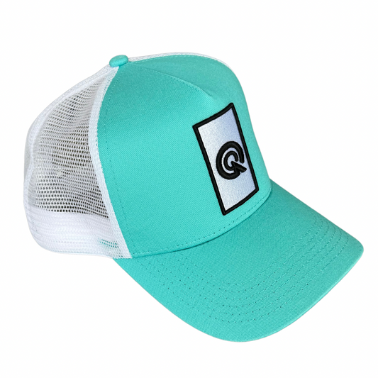 AQUA BLUE TRUCKER CAP