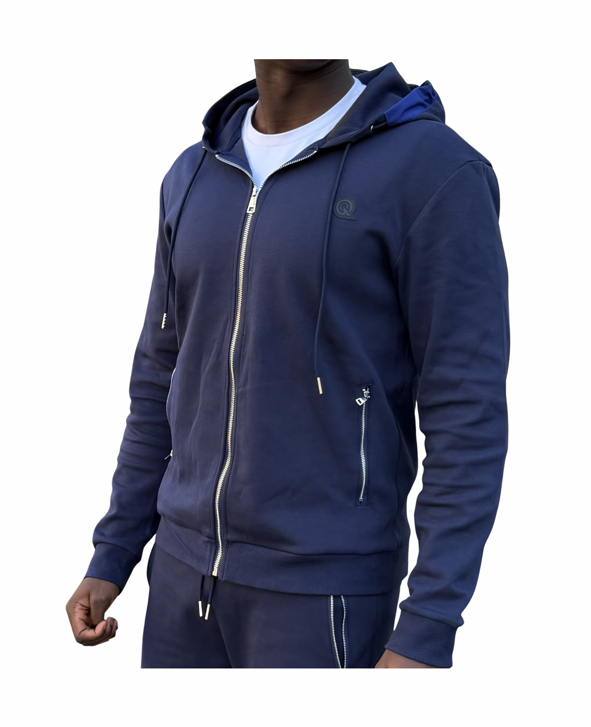 トップス THEREDTHREAD contrast zip knit hoodie Textured Knit Zip Hoodie - thisisneverthat®