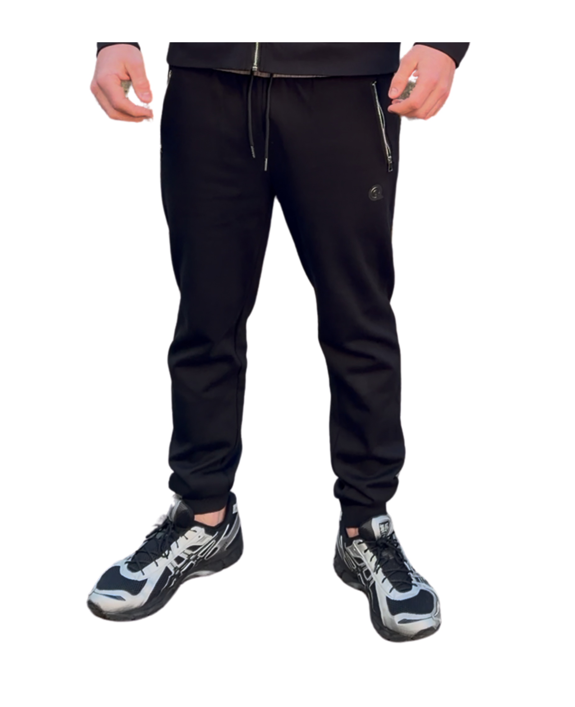 BLACK/GREY CONTRAST JOGGERS