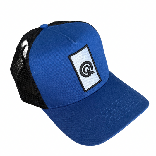 ROYAL BLUE/BLACK TRUCKER CAP